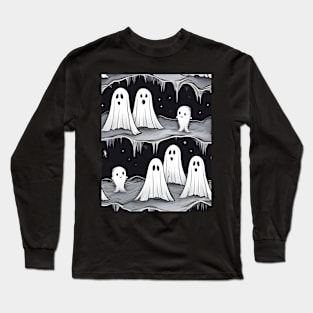 Old Fashioned Ghosts Long Sleeve T-Shirt